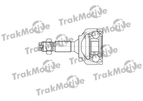 CITROEN ШРКШ зовнішній к-т 22/21 зуб. C2 1.6 03-10, C3 I 1.4 16V 03-, C3 Pluriel 1.4 HDi 04-, PEUGEOT 1007 1.4 05-, 207 1.4 06-13, 208 I 1.6 12- Trakmotive 40-0564 (фото 1)