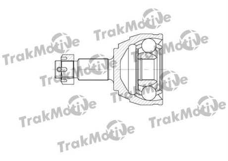 FIAT Шрус наружный к-кт 27/29 зуб. ULYSSE 2.2 JTD 02-06, LANCIA PHEDRA 2.2 JTD 02-10 Trakmotive 40-0579