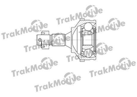 PEUGEOT ШРУС наружный к-кт 34/25 зуб. c ABS 48 зуб. 206 CC (2D) 1.6 HDi 110 05-07 Trakmotive 40-0596