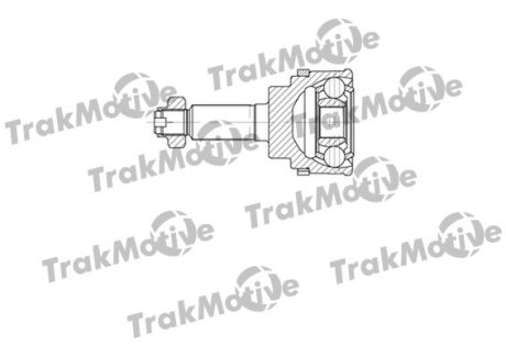 SUZUKI ШРУС наружный с ABS 19/23 зуб. IGNIS I (FH) 1.3 00-03 Trakmotive 40-0607 (фото 1)