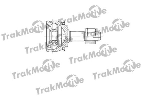 FIAT ШРКШ зовнішній 22/27 зуб. Punto 1,2 03-, Grande Punto 1,2 05-, OPEL Corsa 1,0-1,2 06- Trakmotive 40-0616