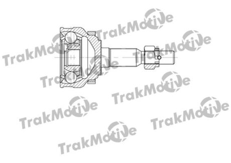 OPEL Шрус наружный к-кт с ABS 33/25 зуб.Calibra A,Kadett E,Vectra A Trakmotive 40-0645