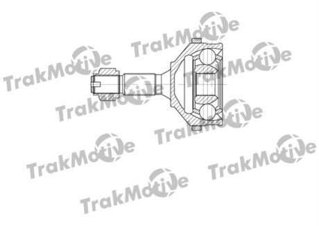 PEUGEOT К-кт ШРКШ 21/34 зуб. з ABS 206 1.4 07- Trakmotive 40-0674