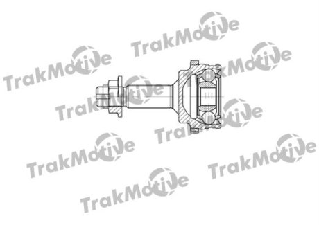 TOYOTA ШРКШ зовнішній з ABS к-кт 24/19 зуб. Yaris 1.5 16V,1.4D 00-, PEUGEOT 107 1.0 05-14, CITROEN C1 1.0 05-14 Trakmotive 40-0738