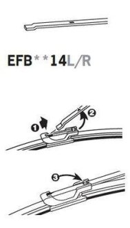 Щетка стеклоочистителя Trico EFB3514L