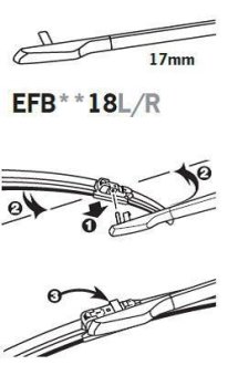 Щетка стеклоочистителя Trico EFB4018L