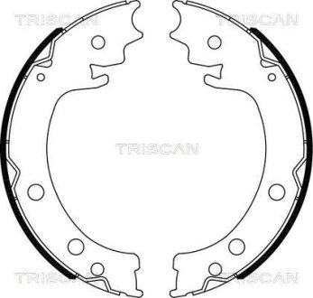 Гальмівні колодки ручного гальма TRISCAN 810069006