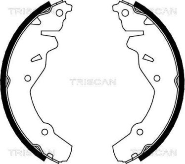 Гальмівні колодки (набір) TRISCAN 810080002