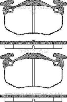 Комплект тормозных колодок, дисковый механизм TRISCAN 8110 10943