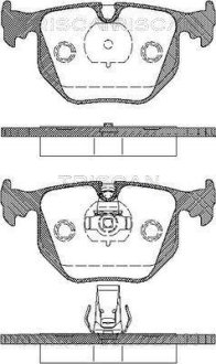 Комплект тормозных колодок, дисковый механизм TRISCAN 8110 11005