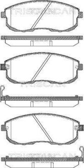 Гальмівні колодки, дискове гальмо (набір) TRISCAN 811014013