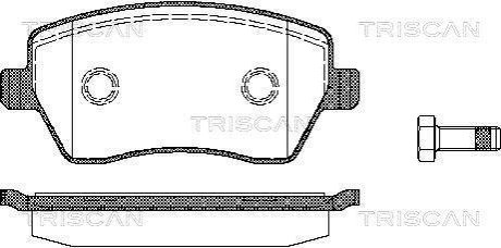 Комплект тормозных колодок, дисковый механизм TRISCAN 811014039 (фото 1)