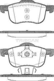 Комплект тормозных колодок, дисковый механизм TRISCAN 811027003