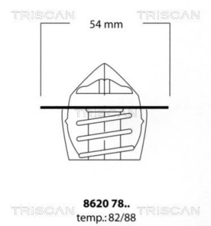 Термостат, охлаждающая жидкость TRISCAN 8620-7888