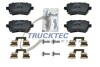 Колодки задние, (тип TRW) 04- (L=105mm) AUTOMOTIVE TRUCKTEC 0735138 (фото 1)