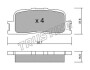 Комплект тормозных колодок, дисковый механизм TRUSTING 769.0 (фото 1)