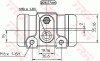 Цилиндр роб. тормозной, 94-02 (1.8t) (LUCAS) TRW BWN245 (фото 2)