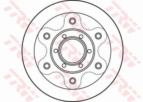 Гальмівний диск (LUCAS) TRW DF2788S