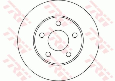 Диск гальмівний (LUCAS) TRW DF4041