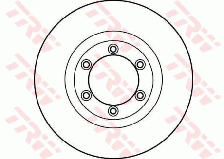 Гальмівний диск (LUCAS) TRW DF4168