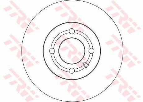 Гальмівний диск (LUCAS) TRW DF4232