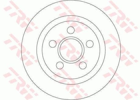 Диск гальмівний (LUCAS) TRW DF4407