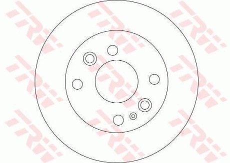 Гальмівний диск (LUCAS) TRW DF4438