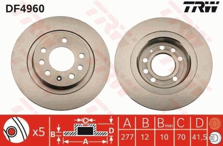 Автозапчасть TRW DF4960