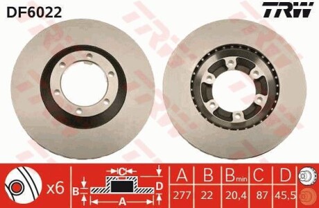 Автозапчасть TRW DF6022