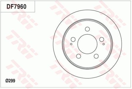 Гальмівний диск (LUCAS) TRW DF7960