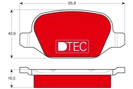 Гальмівні колодки, дискові TRW GDB1396DTE