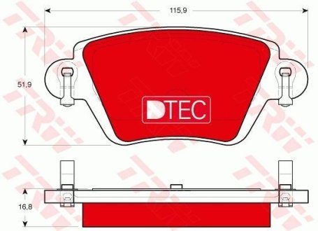 (LUCAS) TRW GDB1525DTE (фото 1)