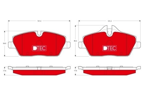 Гальмівні колодки, дискові (LUCAS) TRW GDB1611DTE