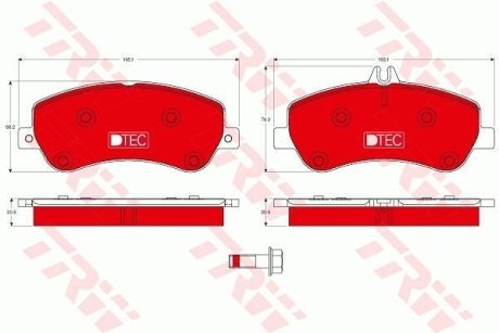 Керамічні гальмівні колодки (LUCAS) TRW GDB1798DTE