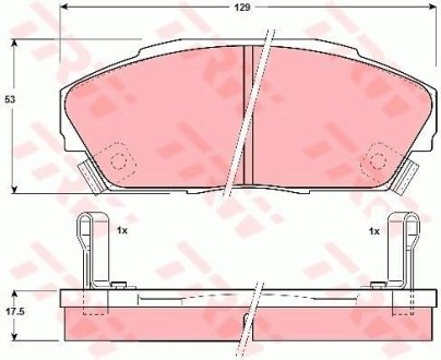 Гальмівні колодки, дискове гальмо (набір) (LUCAS) TRW GDB3034