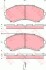 Комплект тормозных колодок, дисковый механизм TRW GDB3254 (фото 1)