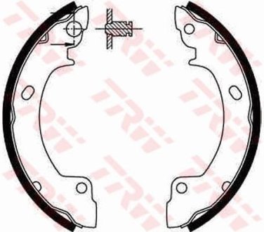 Комплект тормозных колодок TRW GS8552