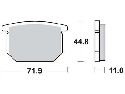 Комплект тормозных колодок, дисковый механизм TRW MCB501