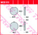 Комплект тормозных колодок, дисковый механизм TRW MCB513 (фото 2)