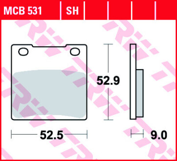 Гальмівна колодка (диск) TRW MCB531