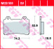 Гальмівна колодка (диск) TRW MCB559 (фото 2)
