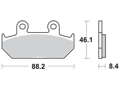 Гальмівна колодка (диск) (LUCAS) TRW MCB571