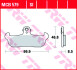 Гальмівна колодка (диск) TRW MCB579 (фото 2)