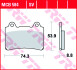 Гальмівна колодка (диск) (LUCAS) TRW MCB584 (фото 2)