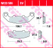 Гальмівна колодка (диск) (LUCAS) TRW MCB586 (фото 2)