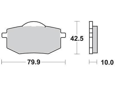 Гальмівна колодка (диск) (LUCAS) TRW MCB587