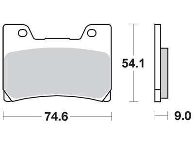 Гальмівна колодка (диск) TRW MCB622SV