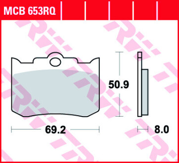 Гальмівна колодка (диск) TRW MCB653RQ