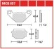 Комплект тормозных колодок, дисковый механизм TRW MCB657 (фото 1)