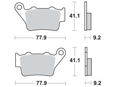 Гальмівна колодка (диск) TRW MCB672RSI